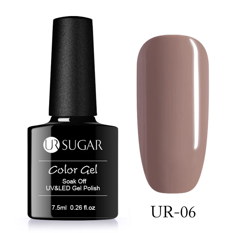 UR-06 Ur Sugar 7,5 мл цветной УФ-Гель-лак розовый красный полуперманентный замачиваемый УФ светодиодный Гель-лак для ногтей DIY маникюр лак для ногтей - Цвет: UR-06