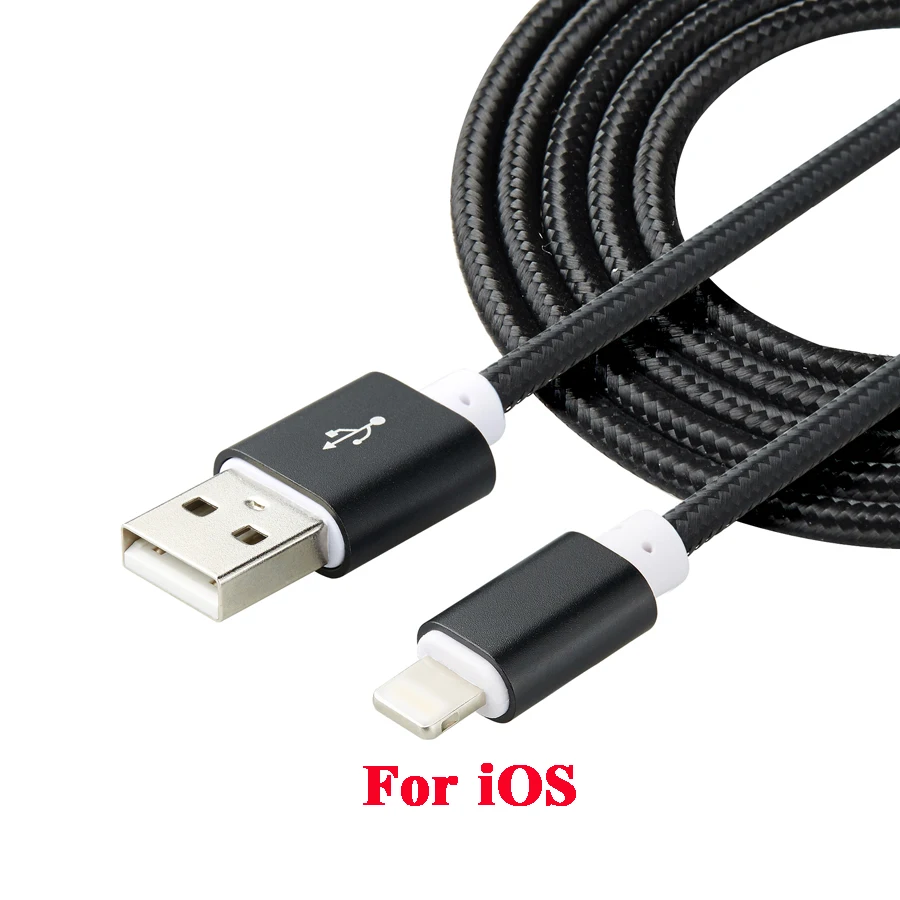 Алюминиевый корпус USB 8pin зарядка кабель синхронизации данных для IOS 7 8 9 Плетеный провода USB кабель для iPhone 7 7 P