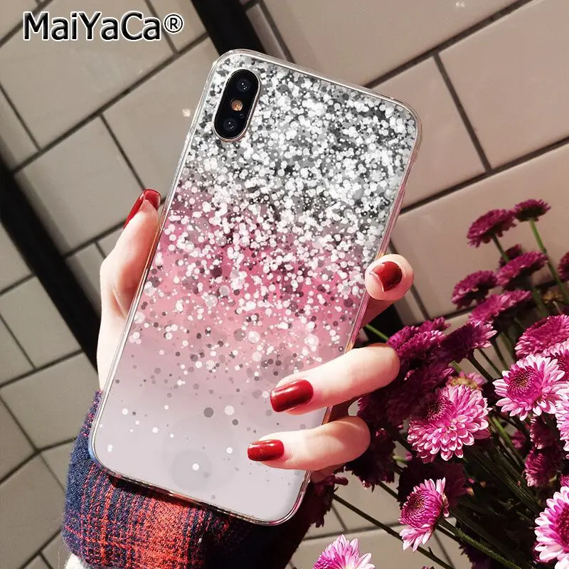 MaiYaCa Золотой Розовый блестящий Мраморный чехол для телефона для iphone 11 Pro 11Pro Max 8 7 6 6S Plus 5 5S SE XR X XS MAX