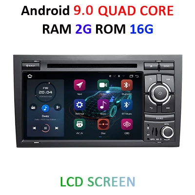 9.0 2G 16G LCD DSP 4G 64G Android 9,0 ips автомобильный dvd-плеер для AUDI A4 gps ips стерео Мультимедиа Навигация радио приемник магнитофон - Color: 9.0 2G 16G LCD