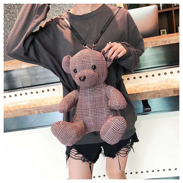 2019 горячий стиль большой медведь персональный рюкзак Медведь сумка маленький