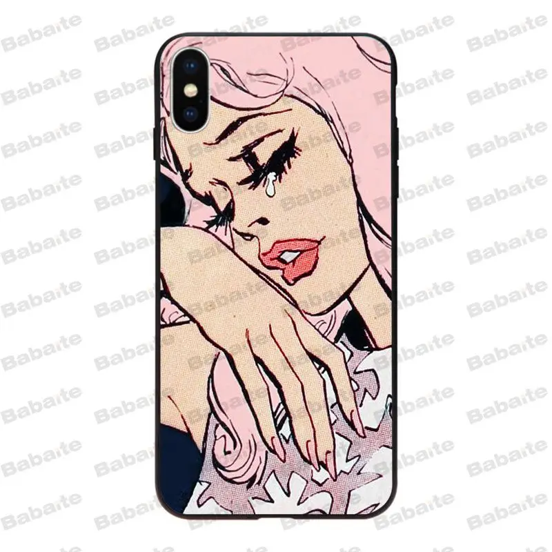 Чехол Babaite в стиле ретро комиксов для iPhone 6S 6plus 7 7plus 8 8Plus X Xs Xr XsMax 5 5S 5C SE11 11pro