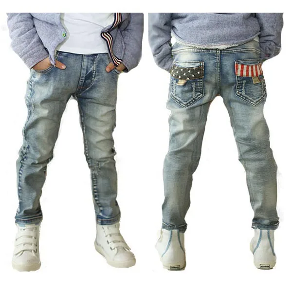 Модные детские джинсы со светлым мягким материалом новинка 2018 года весенние для