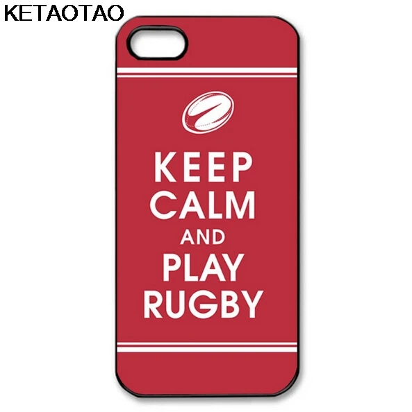KETAOTAO The Keep Calm and Play On Rugby Rouge чехлы для телефонов iPhone 5S 6S 7 8 Plus X Samsung чехол Мягкий ТПУ