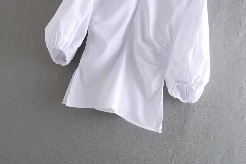 2019 Новые простые женские v образным вырезом сплошной цвет повседневное свободное