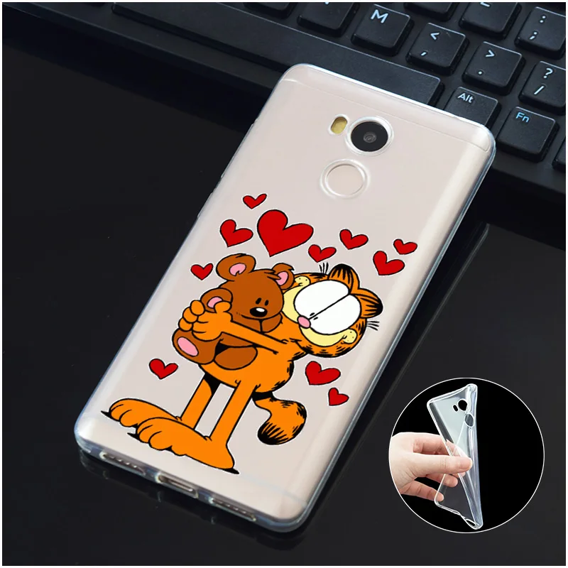 DREAMFOX M496 Garfield Soft TPU Silicone Case Cover For Xiaomi Redmi Note 3 4 5 Plus 3S 4A 4X 5A Pro Global |