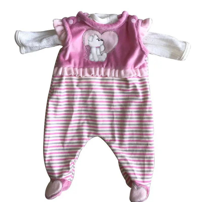 Высокое качество дизайн 55 см Reborn Baby Doll Одежда Горячая распродажа Рождество 22 дюймов Baby Reborn Doll Одежда лучший рождественский подарок для младенцев - Цвет: A089 only clothes