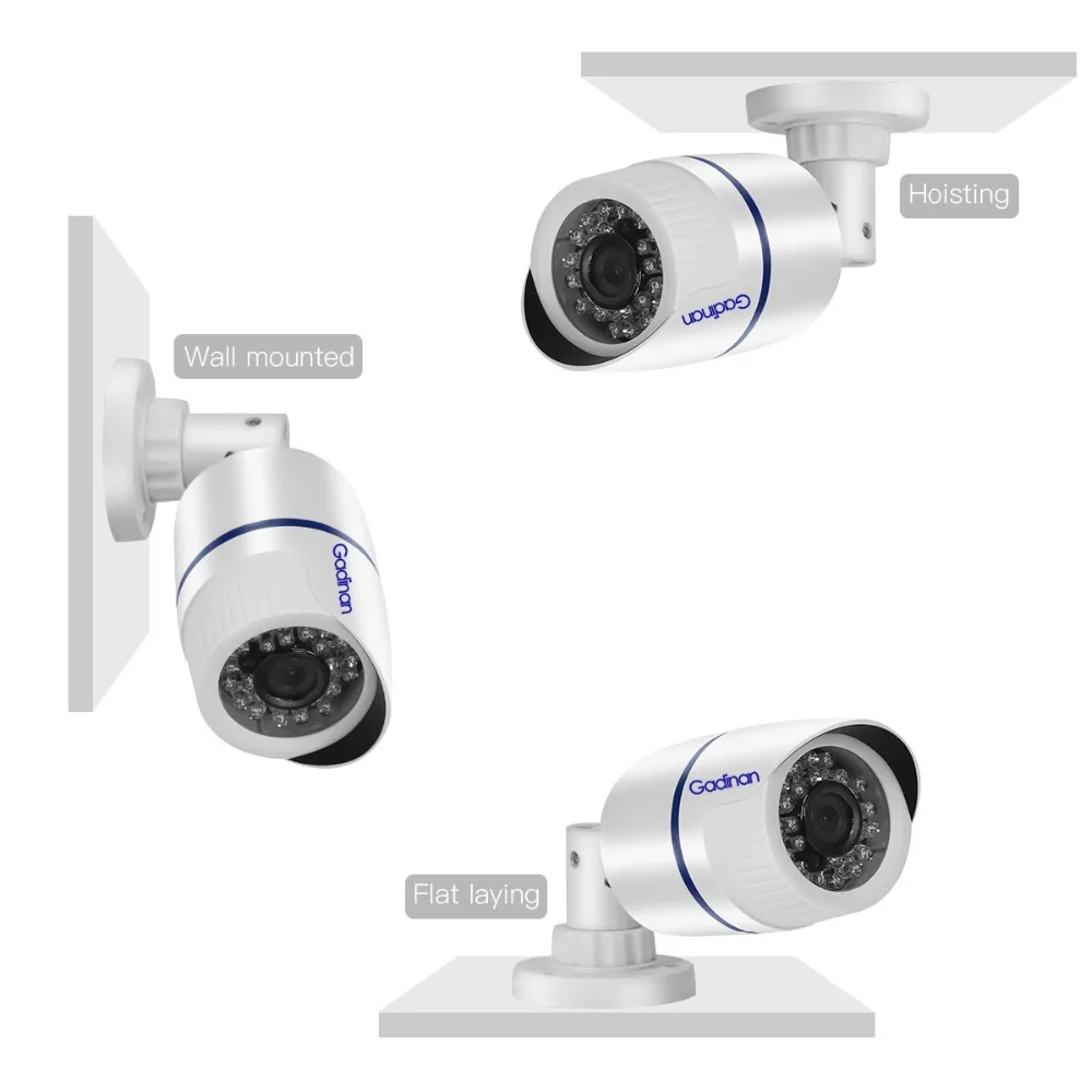 Gadinan 5MP SONY IMX335 4MP 3MP 2MP аудио POE IP камера открытый водонепроницаемый H.265 CCTV пуля камера ночного видения P2P ONVIF