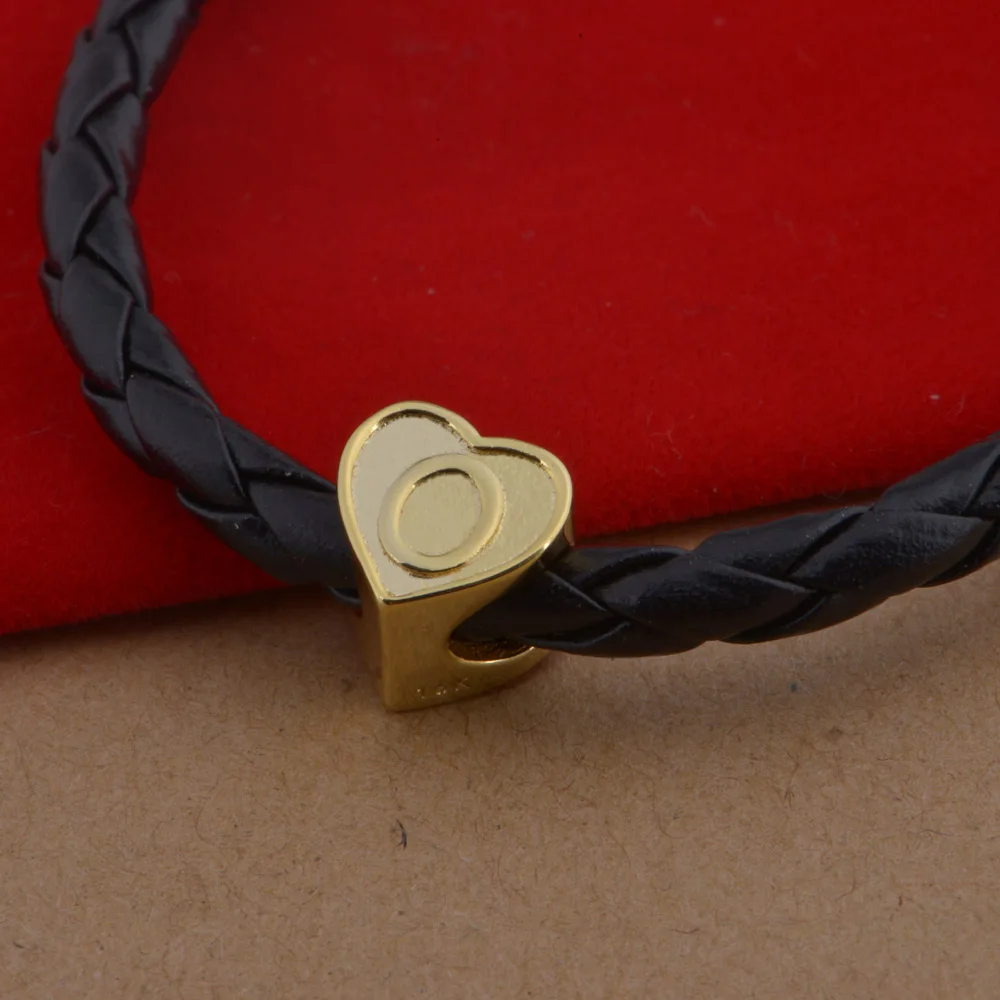 Новый Модный женский браслет с черным веревочным сердцем красивым покрытием