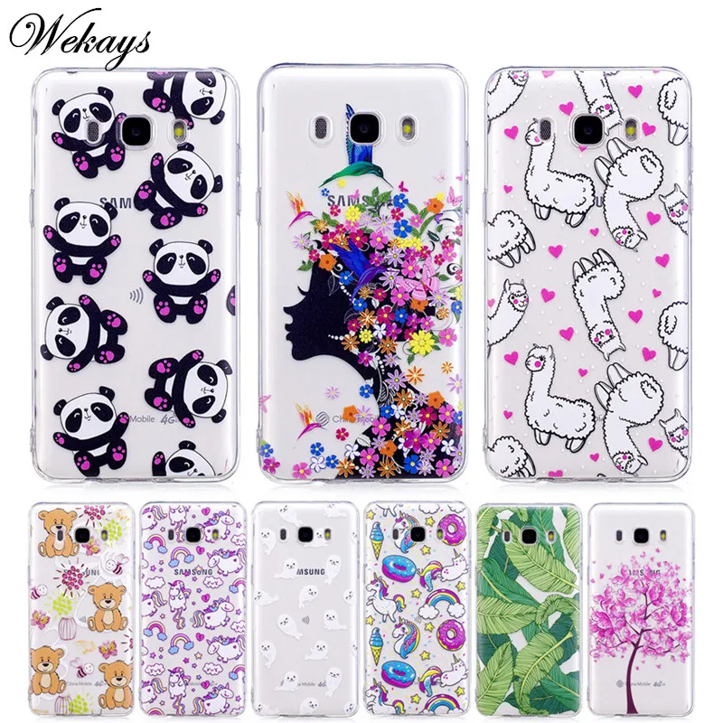 Wekays чехол для Samsung Galaxy J3 J5 J7 2016 J310 J310F J510 J510F J710 J710F мягкий силиконовый с мультяшным