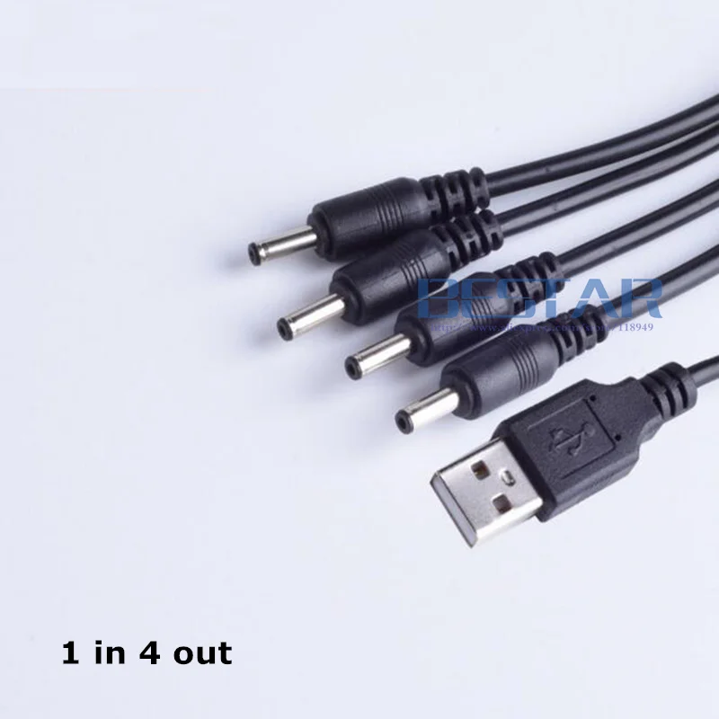 USB штекер для DC 3 5 1 35 мм разъем в 2 out & 4 6 dc 5*1 2A зарядка от питания контактный кабель