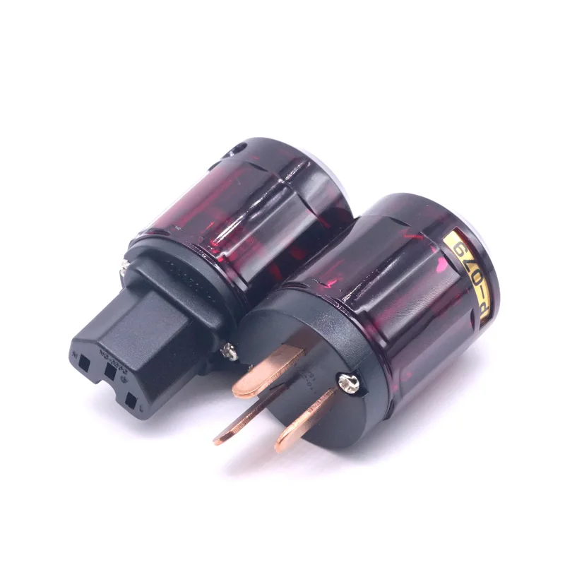 1 пара AU P 079 + C усилитель медная мощность IEC разъем DIY питания|Электрические вилки| |