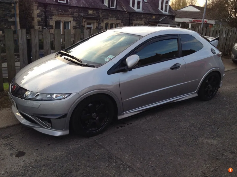 Подходит для заднего спойлера из углеродного волокна Honda civic FN2 | Автомобили и