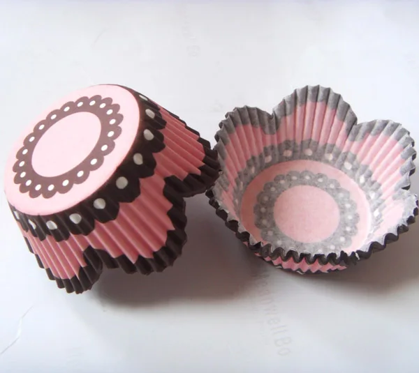 pink petal Прямая 50x розовый/синий цветок/зеленый цветок Свадебный бумажный капкейк лайнер Маффин чашка торт форма для выпечки Чехол Держатель обертка - Цвет: pink petal