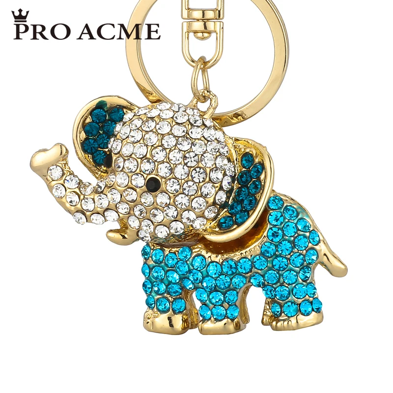 Pro acme Благоприятный слон брелки горный хрусталь кристалл сумка кулон Брелоки