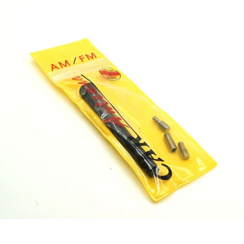 96 мм Универсальная стерео углеродное волокно медная Радио Автомобильная антенна