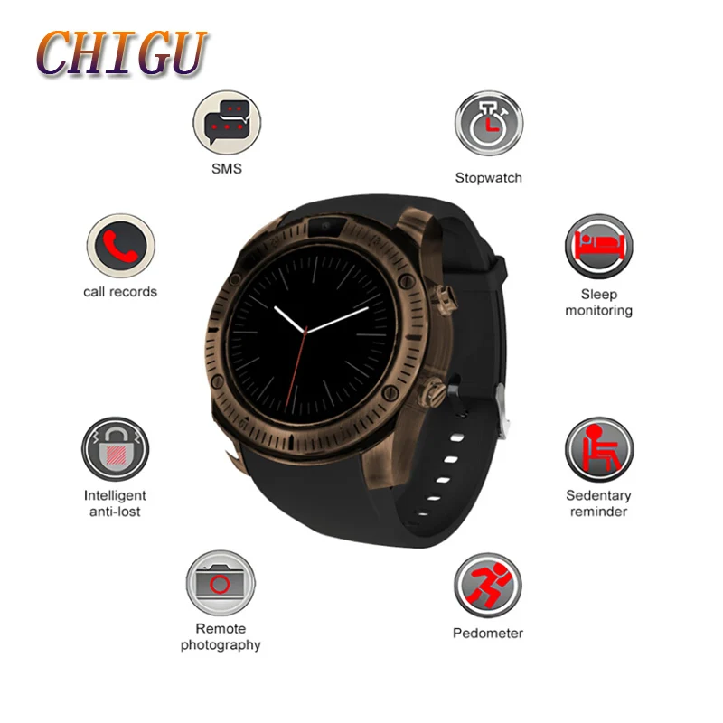 2018 Новые Bluetooth Смарт часы ретро ностальгические китайский Стиль наручные с