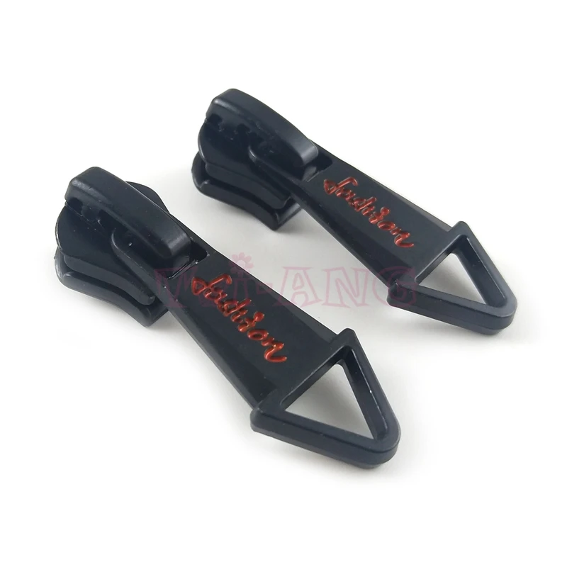 20 шт./лот качественный слайдер на молнии с красной гравировкой английском языке