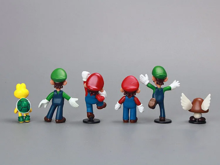 18 шт./компл. Супер Марио Bros динозавр Йоши персик Жаба Goomba ПВХ Фигурки игрушки