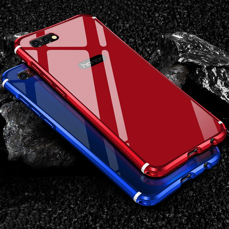 Pouzdro Honor 9 алюминиевый металлический чехол для huawei 8 V9 V10 Nova 2S роскошный зеркальный