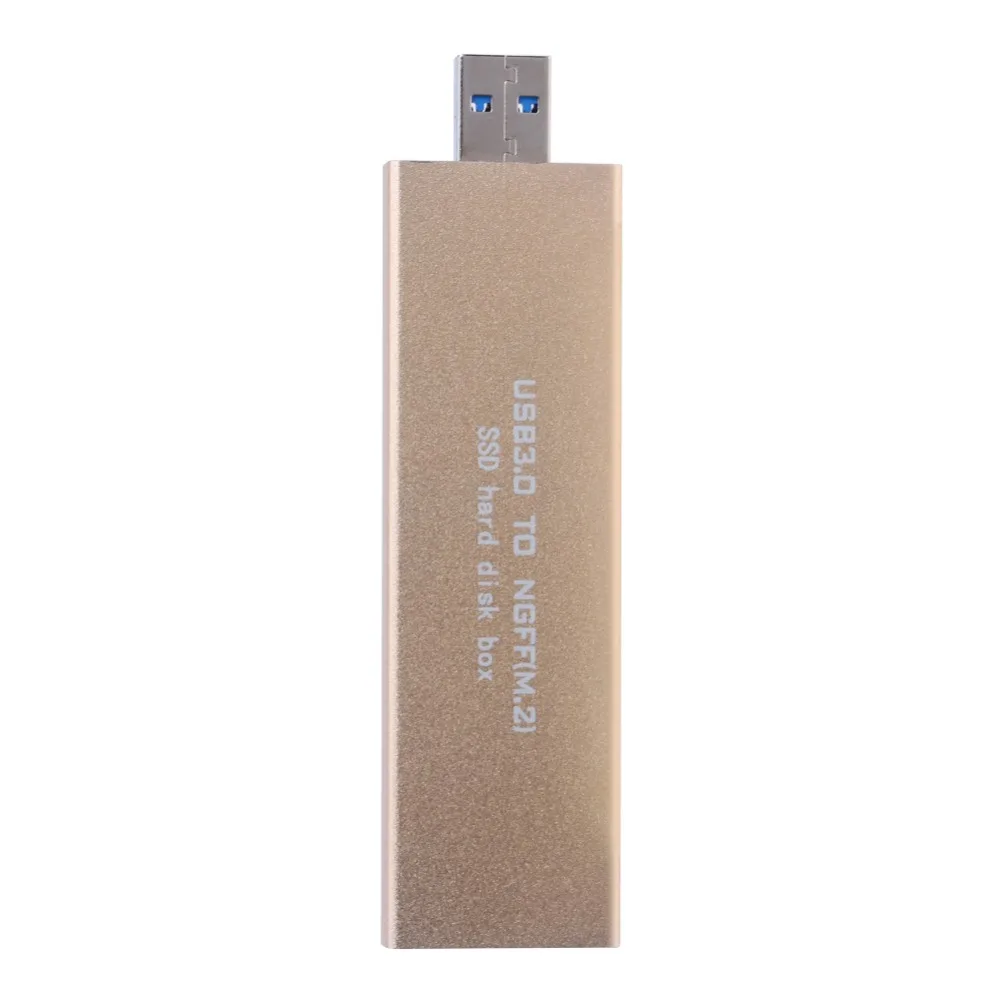 Алюминий 512G USB3.0 для M.2 SSD USB к NGFF B Ключ твердотельный жесткий диск переносной бокс внешний корпус для жесткого диска адаптер для 2242/2260/2280