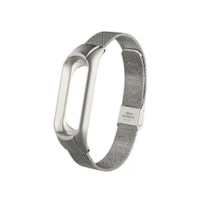 Silver Для mi Band 4 металлический браслет из нержавеющей стали для Xiaomi mi Band 2 3 браслет браслеты для наручных часов Pulseira mi band 4 3 браслет для наручных часов - Band Color: Silver