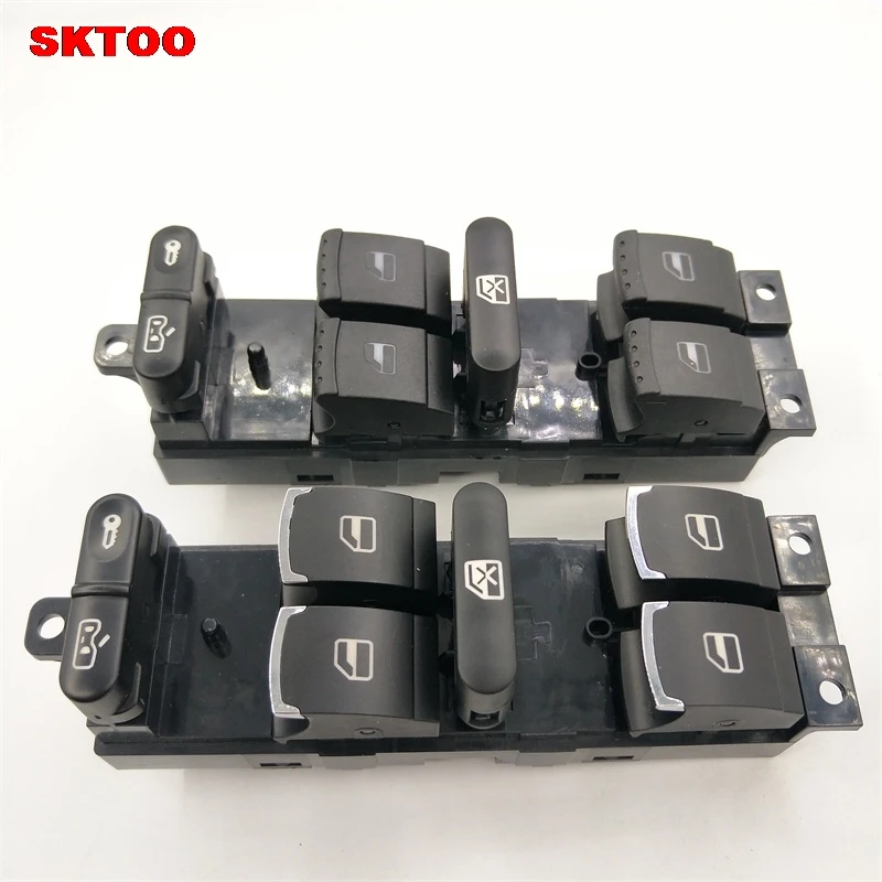 SKTOO Новый хром Мастер переключатель управления окном для VW Jetta Golf GTI MK4 Passat B5