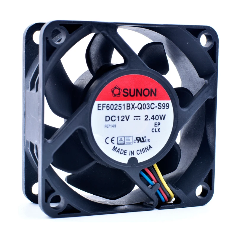 Оригинальный EF60251BX Q03C S99 6 см 6025 60x60x25 мм 60 вентилятор DC12V 2 40 Вт 4 линии компьютер pwm