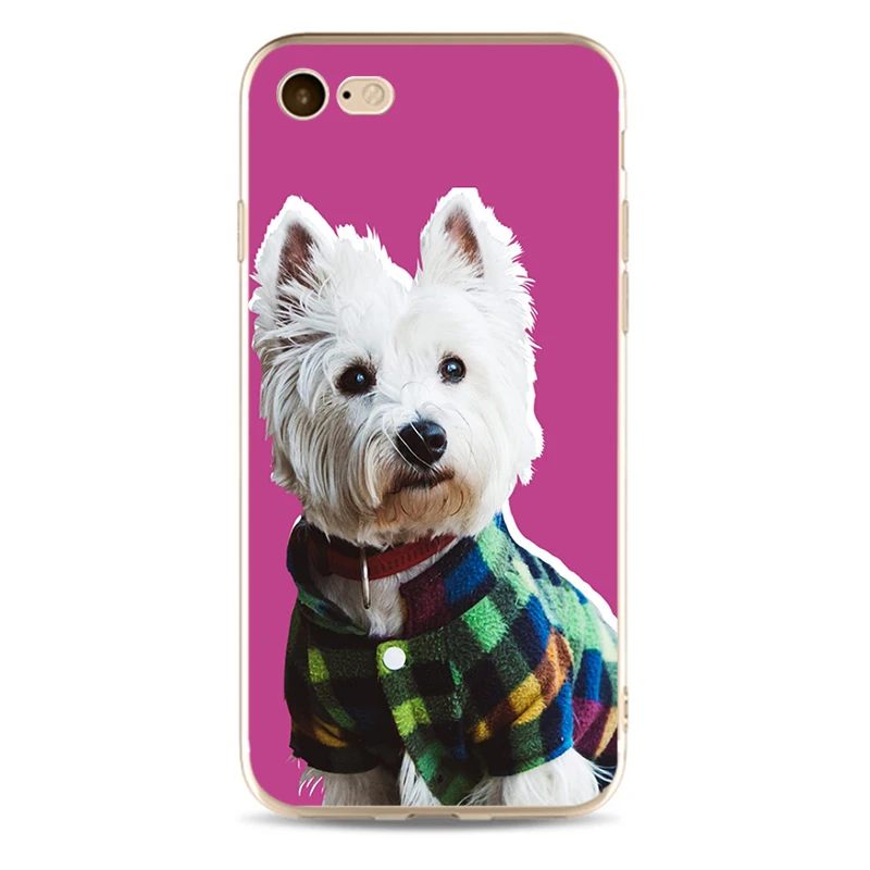 Модный чехол с изображением милой собаки высококачественный мягкий силиконовый