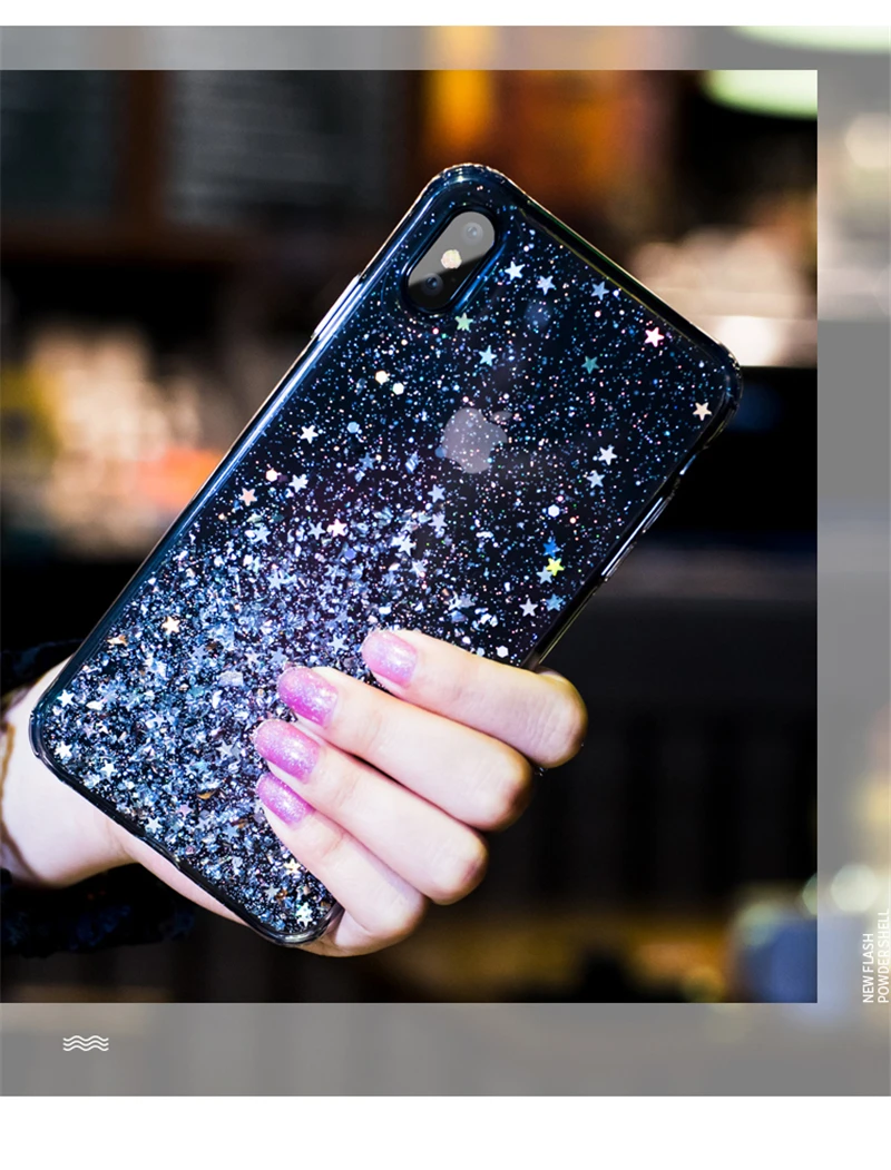 Чехол для телефона с серебряной фольгой и звездами для Huawei P10 Plus P20 Lite P30 Pro Nova 2s 3e 3i 3 4 4e Honor 10 V10 V20 20i мягкий чехол для телефона
