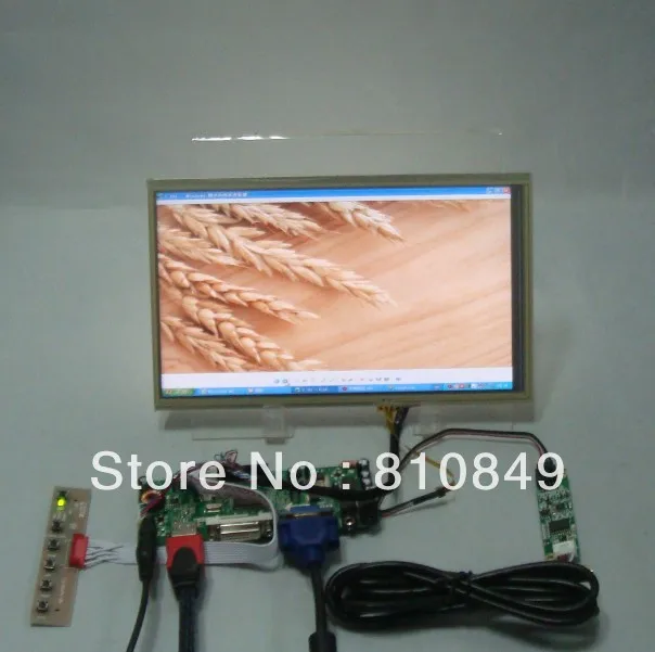 

HD MI + DVI + VGA плата управления + 10,1 дюймовый LP101WH1 LTN101AT03 1366*768 ЖК + сенсорная панель