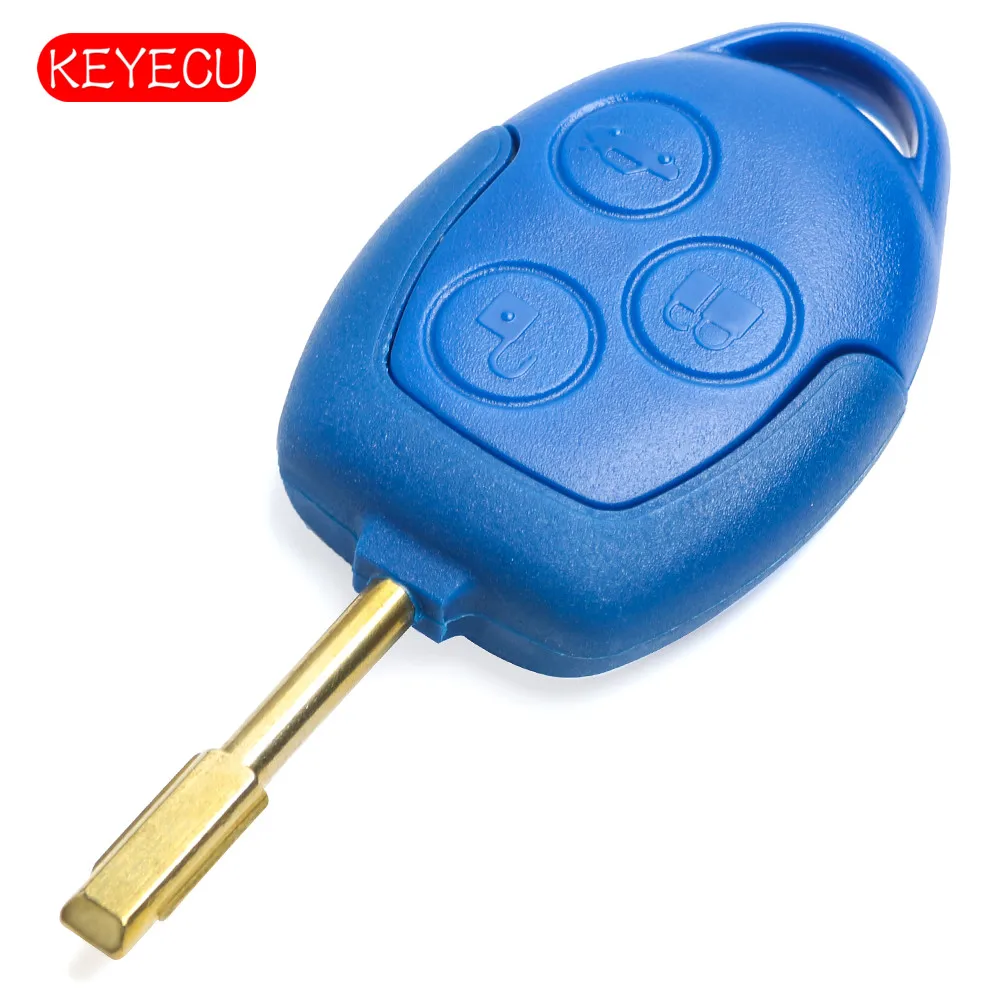 Keyecu настоящий дистанционный брелок 3 кнопки 433 МГц 4D63 чип для Ford Transit WM VM 2006-2014 |
