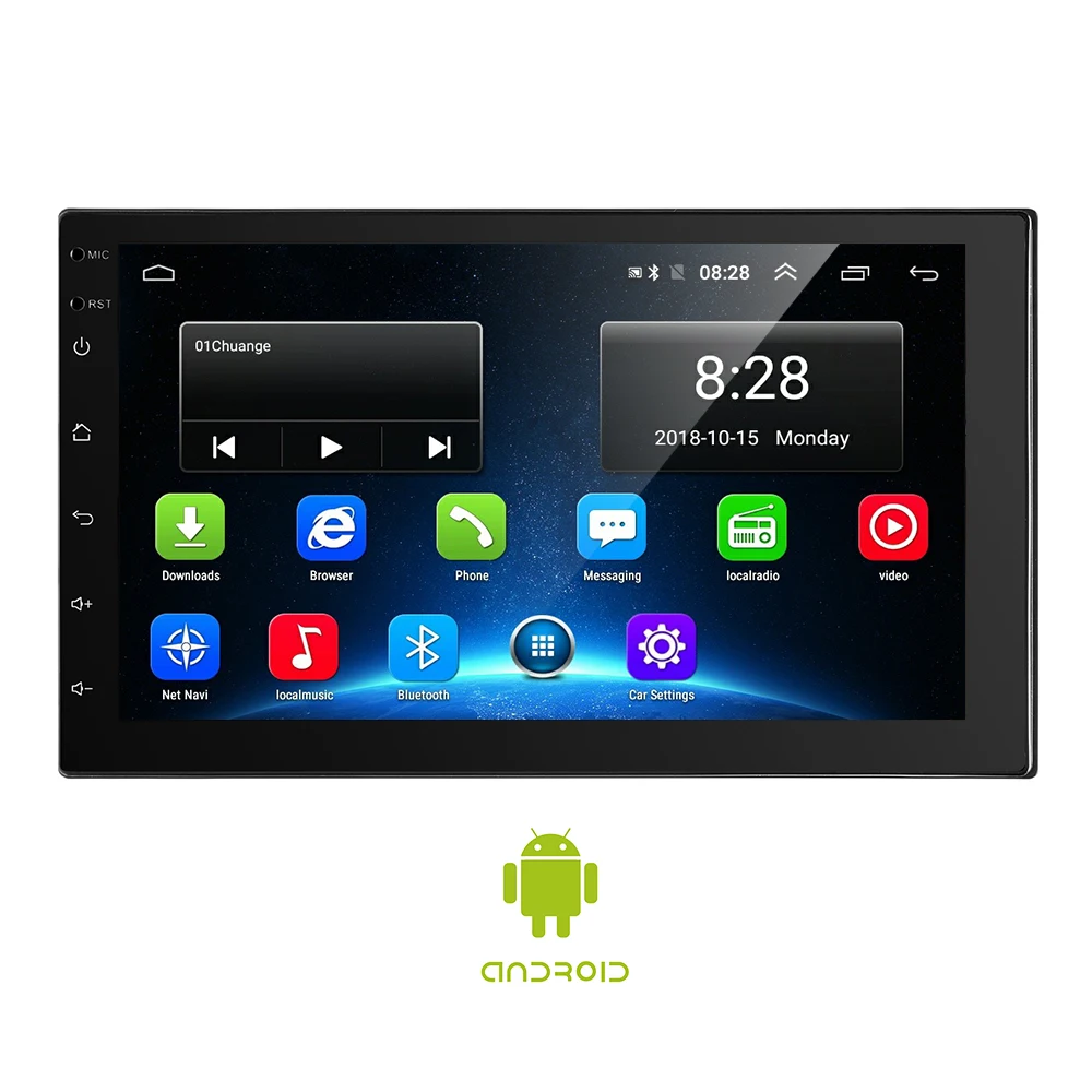 AMPrime 2 din Android 6 0 автомобилей Радио 7 'ƊG gps навигации Mirrorlink MP5 мультимедийный