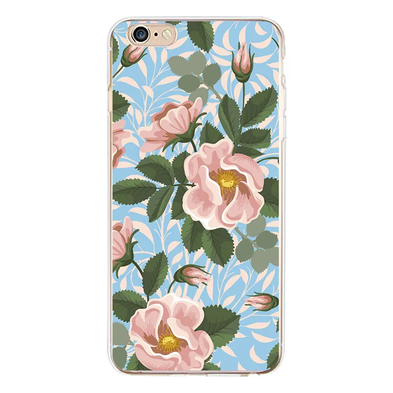 Модный винтажный мягкий прозрачный чехол из ТПУ для iPhone 4/4S 5 5S 6 6plus 7 8plus x
