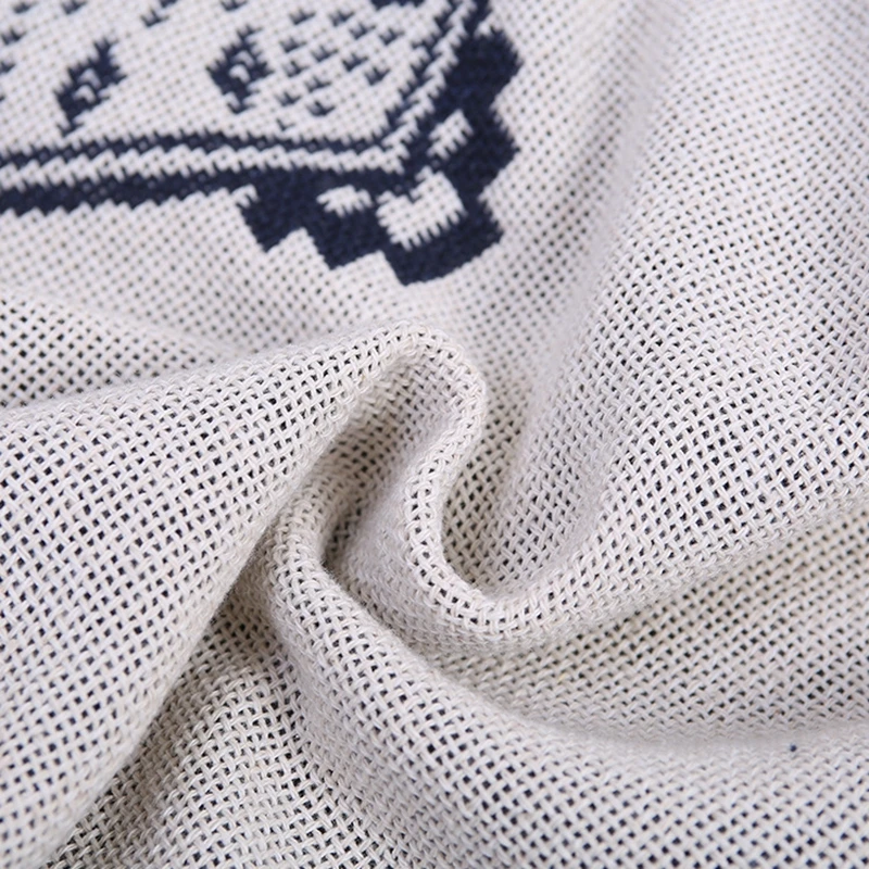 Geometric Print Throw Blanket for Beds with Tassels 9 Sizes Blankets Sofacover HIgh Quality Bedspread Tapestry Decorative | Дом и сад