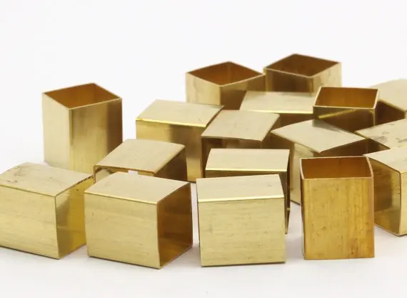 12pcs. Огромные сырые латунные квадратные трубы-Выберите Размер - Цвет: 10x12mm) Bs 1506