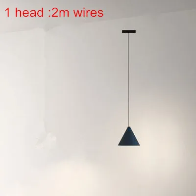 1 head 2m line Подвесной светильник в скандинавском стиле DIY с длинной линией, подвесной светильник с проводами, люстры для домашнего декора, подвесной светильник - Цвет корпуса: 1 head 2m line