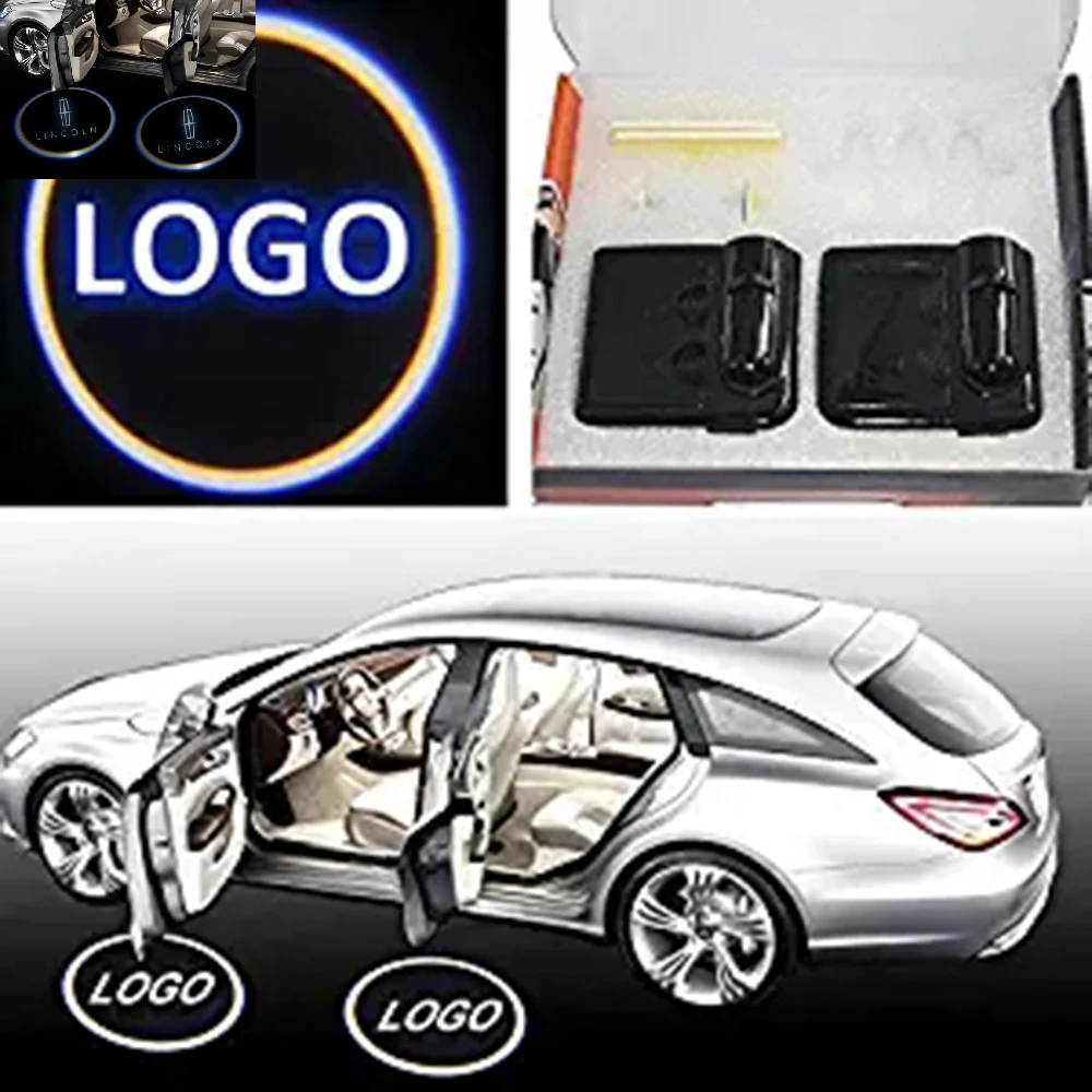 YSY 2X Беспроводной авто лампы-проекторы логотипа Свет отраженный свет логотип не