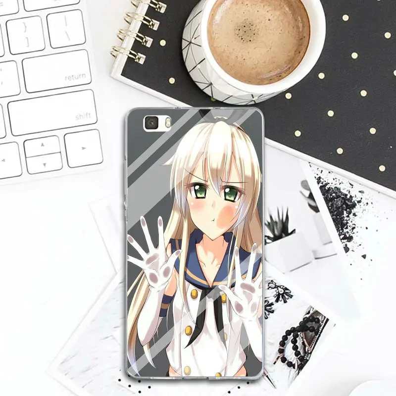 Soft Silicon Phone Case for Huawei P8 P9 P10 P20 Lite Mate 10 Pro Y5 Y6 II Y7 Honor 6X 7X 9 Shell Behind Glass Anime Lock Screen |