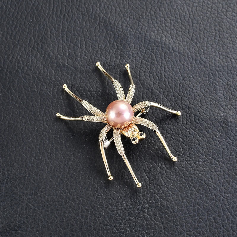 Стимпанк булавка со стразами броши пауки для женщин мужчин Готическая брошь паук