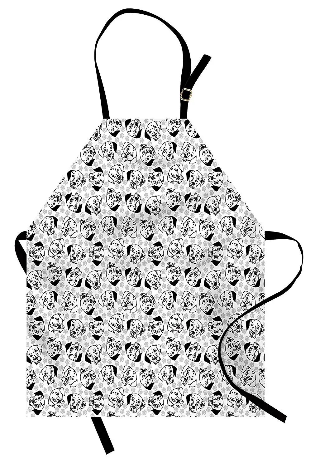 Фартук Dalmatian для собак с черными пятнами для лица простые милые лапы Забавный персонаж друг дети взрослые фартук для кухни для женщин