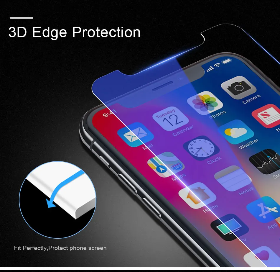 KISSCASE 3D HD 9H зеркальное закаленное стекло для iPhone 5 5S 6 Защита экрана для iPhone 6 6s Plus полное покрытие стекло 5S SE 6 6s