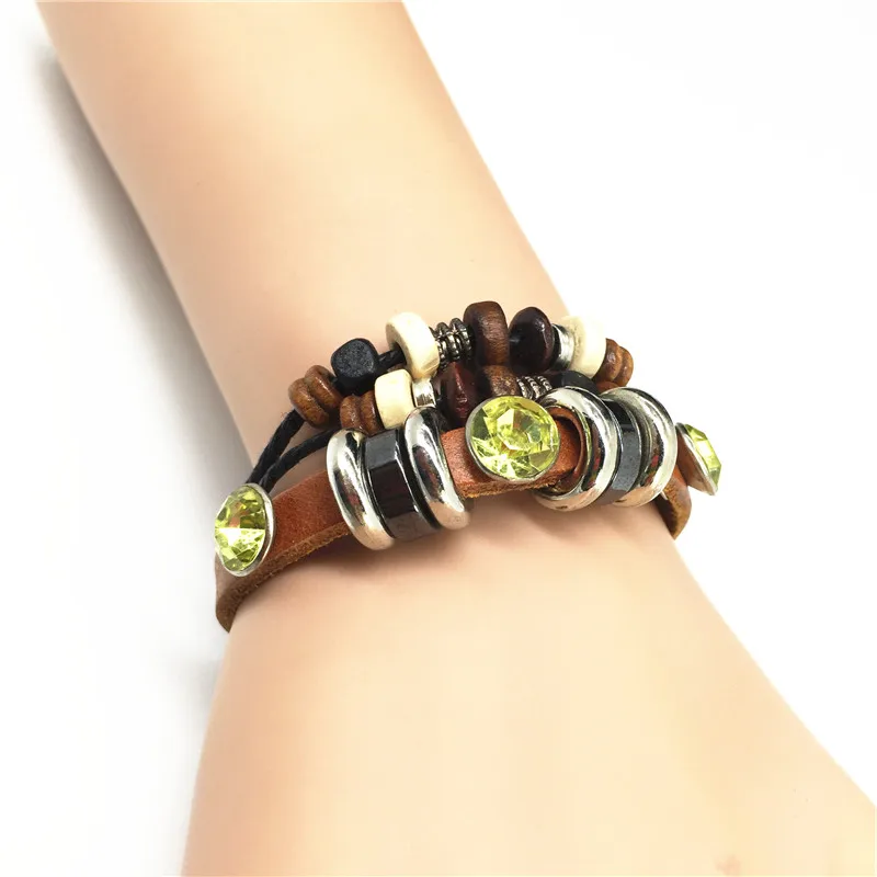 2016 богемный винтажный браслет с подвеской кристаллами для друзей браслеты из