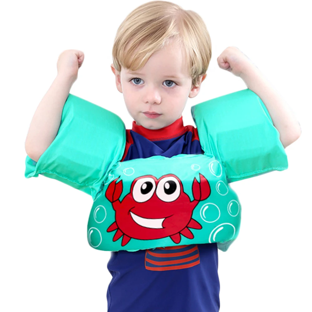 От 1 до 7 лет детский жилет с нарукавником купальный костюм рисунком детская