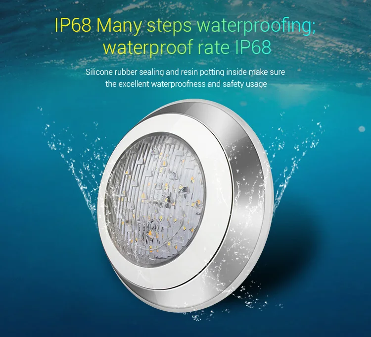 MiBOXER 9 Вт/15 Вт/27 Вт RGB+ CCT настенный подводный светильник AC12V/DC12-24V IP68 Подводный 27 Вт PAR56 Светодиодный свет бассейна; шлюз 433 МГц