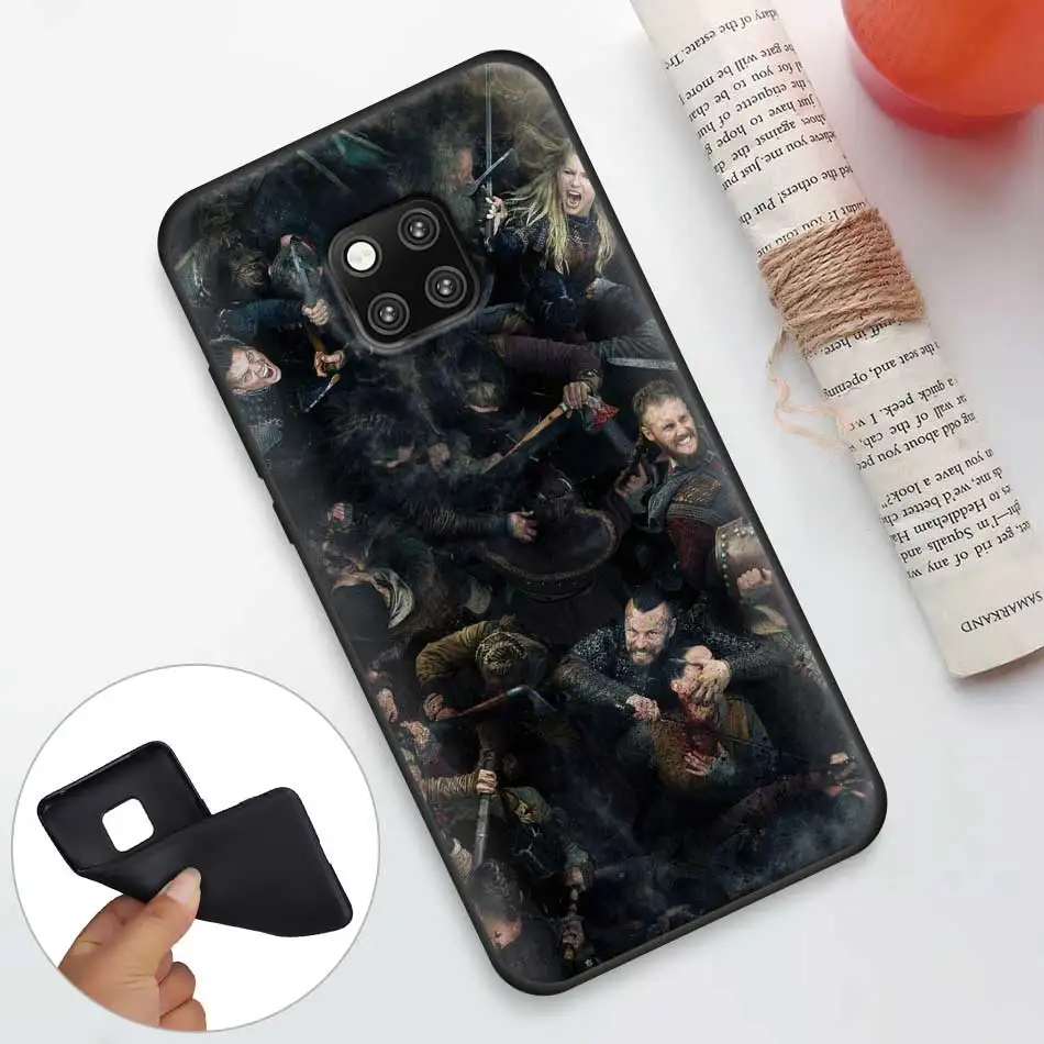 Мягкий чехол из ТПУ для huawei mate 20 Pro 10 20 Lite Honor 20 Lite 20 Pro P20 P30 Pro Vikings Series силиконовый чехол для телефона