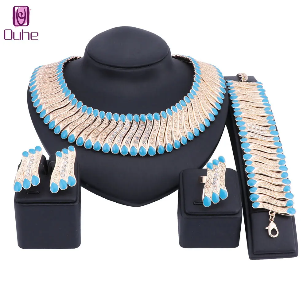 Набор ювелирных украшений из кристаллов 3 цвета|parure bijoux|parure bijoux femmeafrican beads jewelry set |
