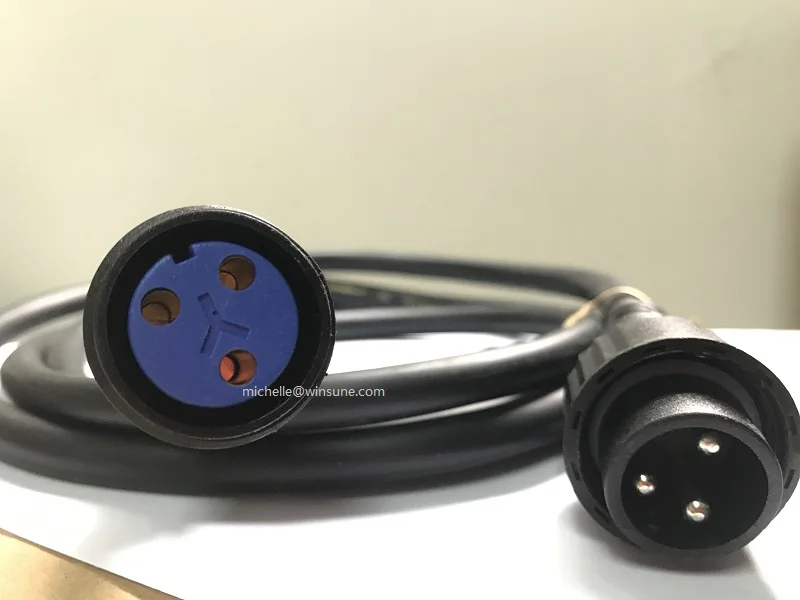Litewinsune 4 шт. кабель питания для сценического освещения водонепроницаемый разъем 2,5 мм 2 м 3 м Удлинитель силовой кабель