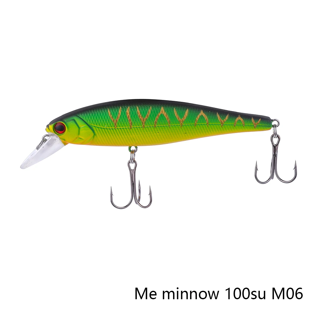 Meminnow100suM06 MAKEBASS Jerkbait гольян подвесной рыболовные приманки 3.9in/0,58 oz искусственные жесткие приманки рыболовные снасти для профессиональных рыболовов - Цвет: Meminnow100suM06