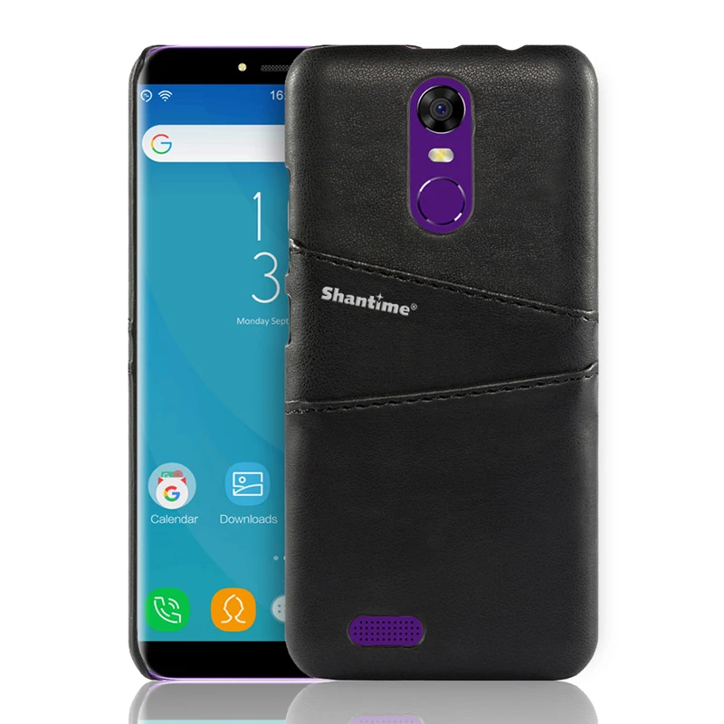 Роскошный Винтажный чехол из искусственной кожи чехол для Oukitel C8 чехол Чехол для бизнес телефона чехол для Oukitel C8 кошелек с отделениями для карт чехол - Цвет: BLACK